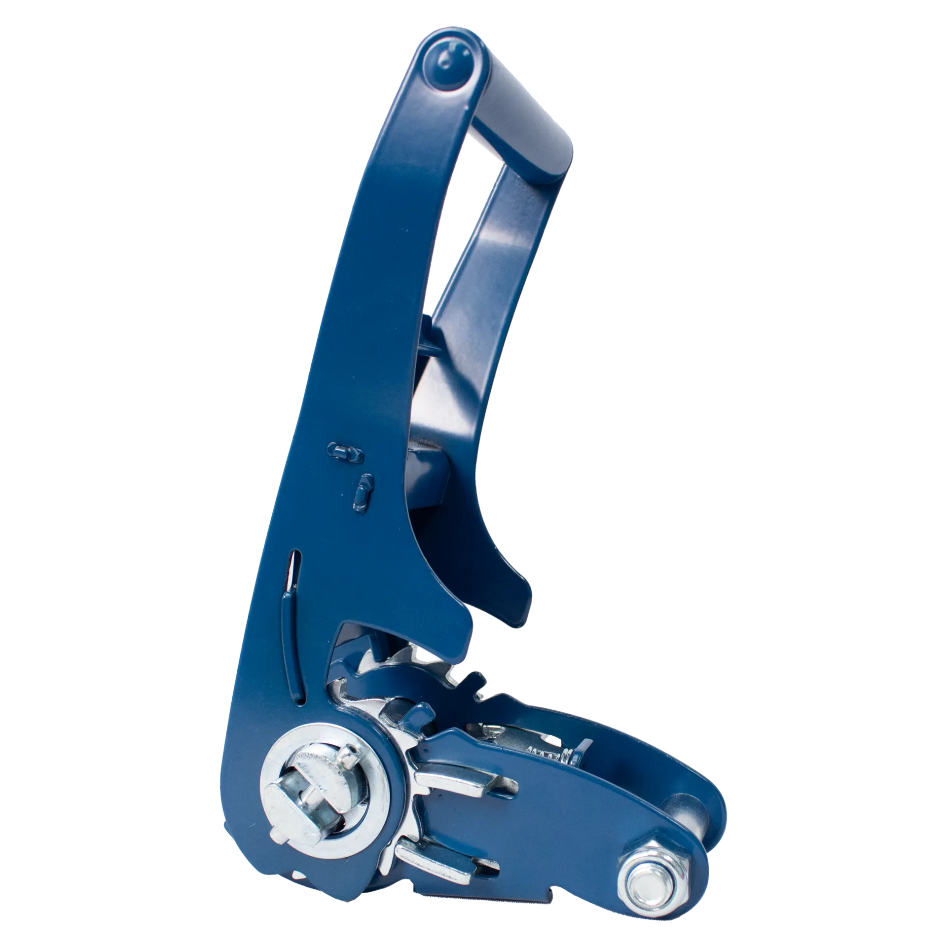 BLUE ABS Ratchet-Strap with Flat-Hooks
